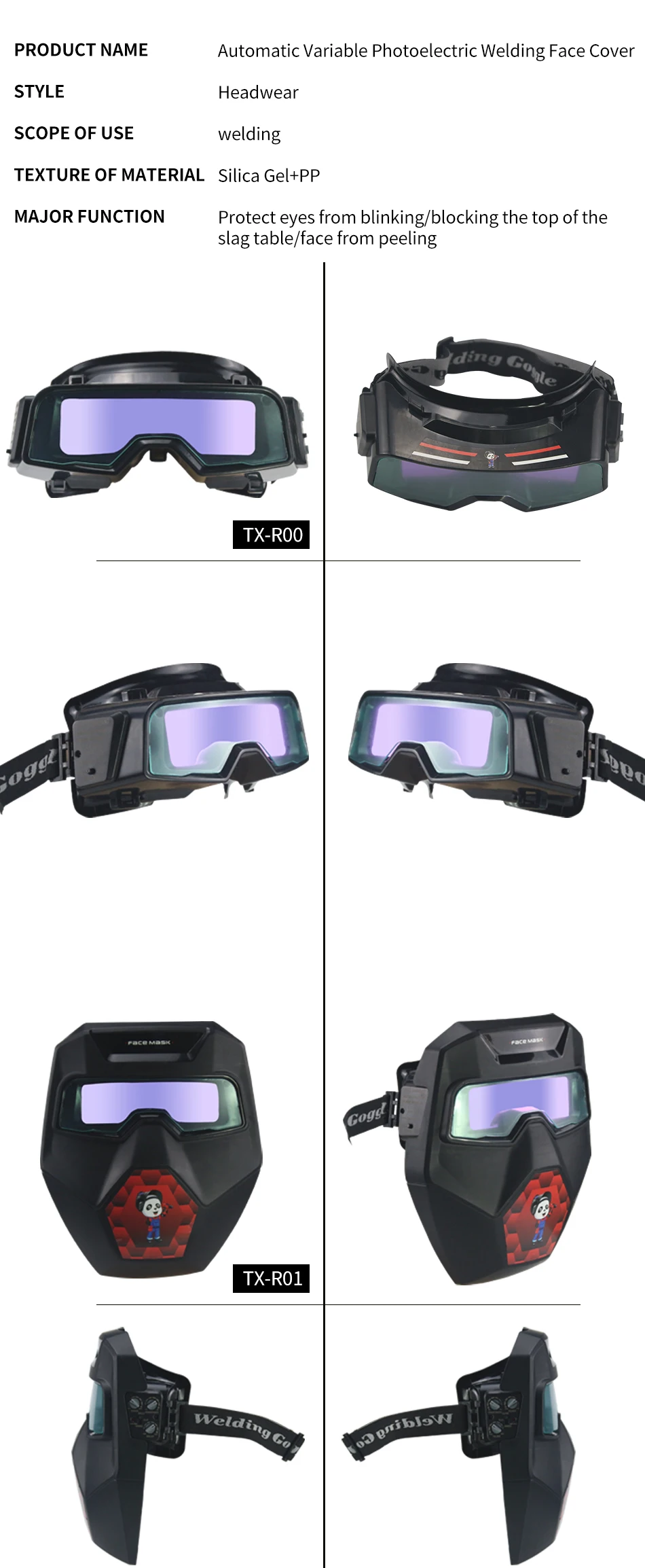 Outside Control Solar Auto Darkening Welding Glasses Welder Mask Welding Helmet With Shade eara Din9-Din13