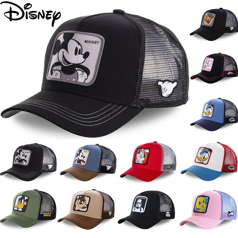 Бейсболка бренда Disney кепка с мультяшным рисунком Дональда сетчатая Снэпбэк