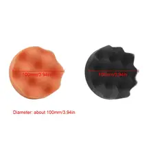 10 шт. 4IN 100 мм Автомобильный Полировочный диск самоклеющийся полировальный комплект для ваксации для автомобильной полировальной машины M10 резьбовой абразивный буф