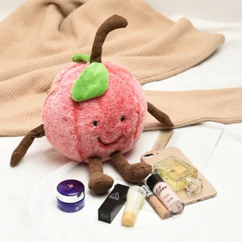 

Women Fashion Cute Concise Peach Shape Chain Girls Bag Plush Crossbody Single Shoulder Pink Bag New