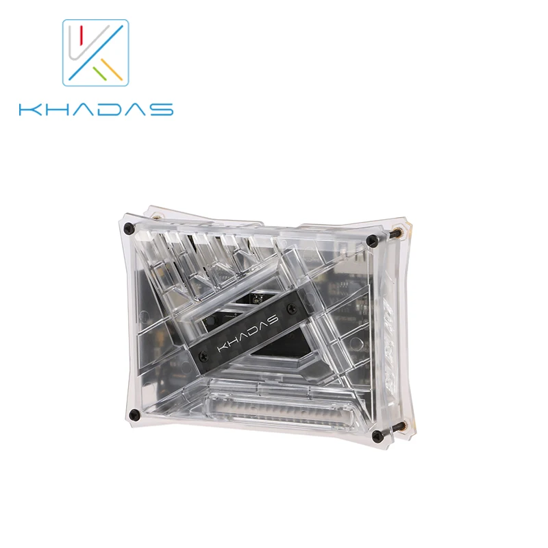 Чехол Khadas DIY фиолетового/Красного/прозрачного цвета на выбор|Аксессуары для