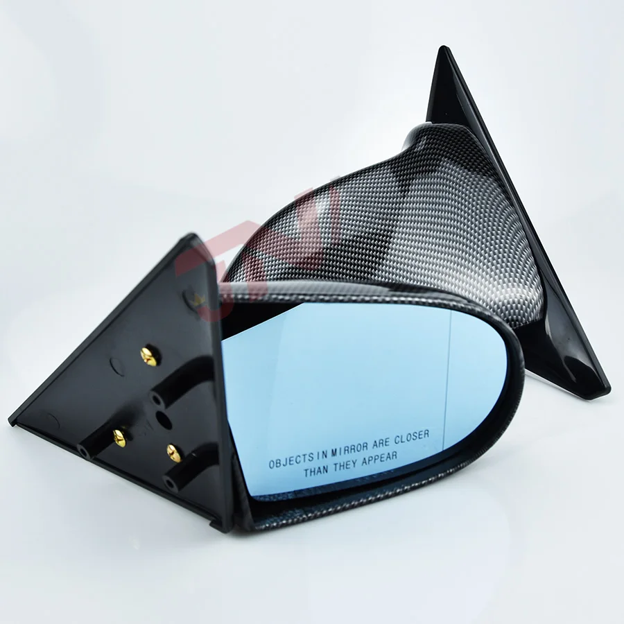 For Civic Eg Side Mirror 19921995 Carbon Fiber Look Adjustable Side