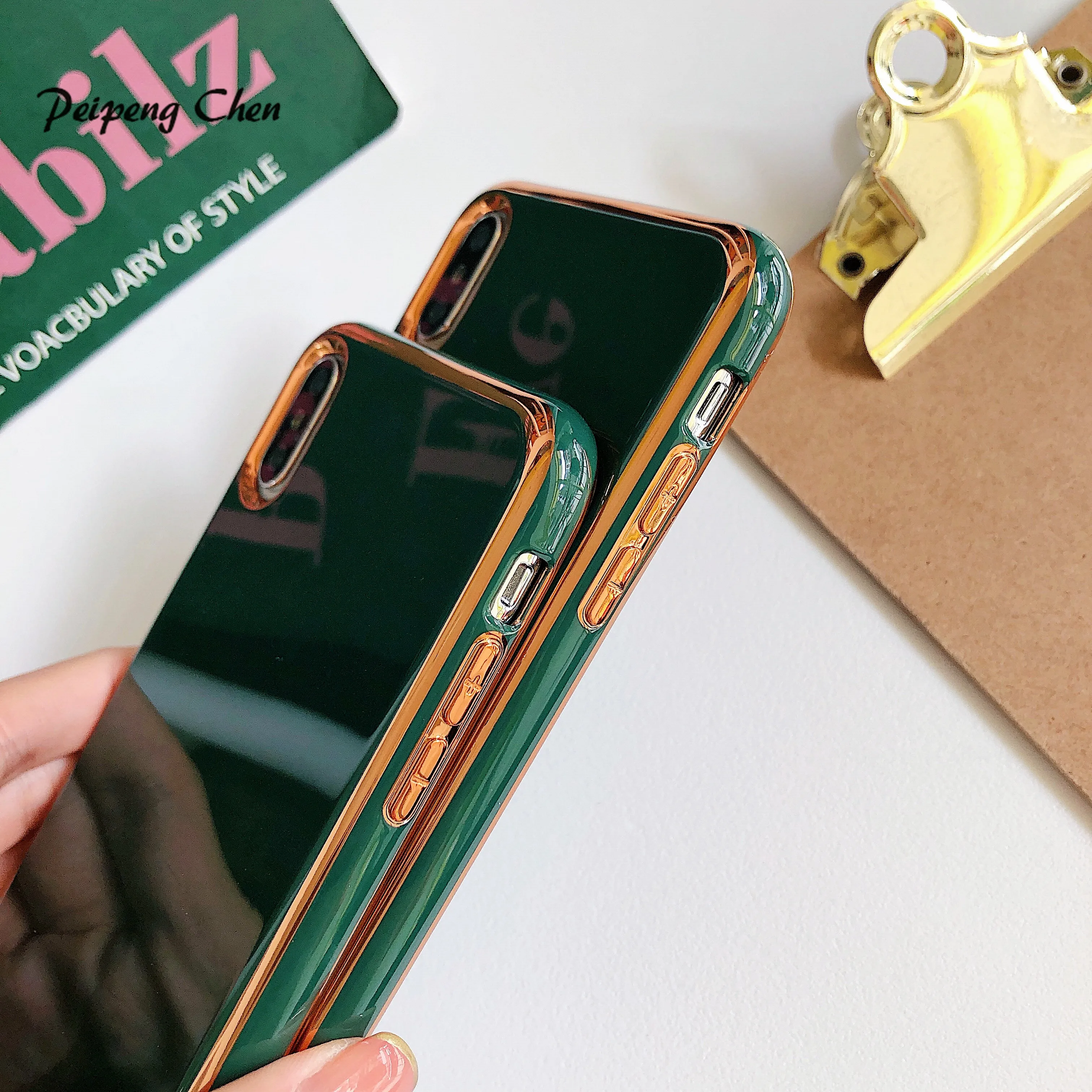 Роскошный чехол для iPhone X XS 8 7 6 s Plus Capinhas Ультратонкий Мягкий силиконовый из ТПУ XR