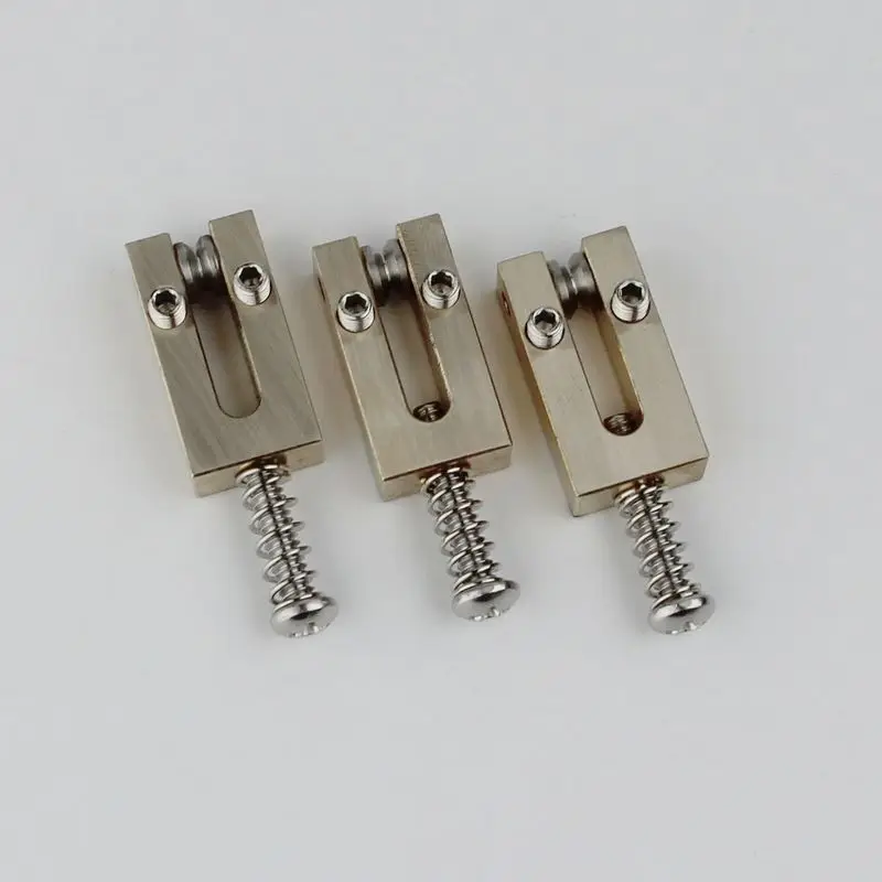 

6 pcs Brass Bridge Saddles 10.5MM/10.8MM Roller Saddle Guitar Tremolo Bridges Set for ST/TL