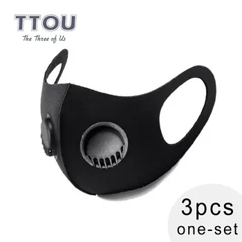 

Pollution Mask Adult Anti Dust Mask Washable Anti-fog Mask Activated Carbon Filter With Breath Wide Straps Reusable Mask