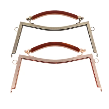 

1Pc Metal Frame Buckle Handle Lock Coin Purse Accessories Diy Handbag Purse Frame 20.5Cm