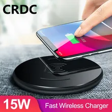 Беспроводное зарядное устройство 15 Вт Qi Быстрое беспроводное зарядное устройство для зарядки телефона для samsung S9 S10 10W для iPhone 11 Pro XS MAX XR Xiaomi Mi 9