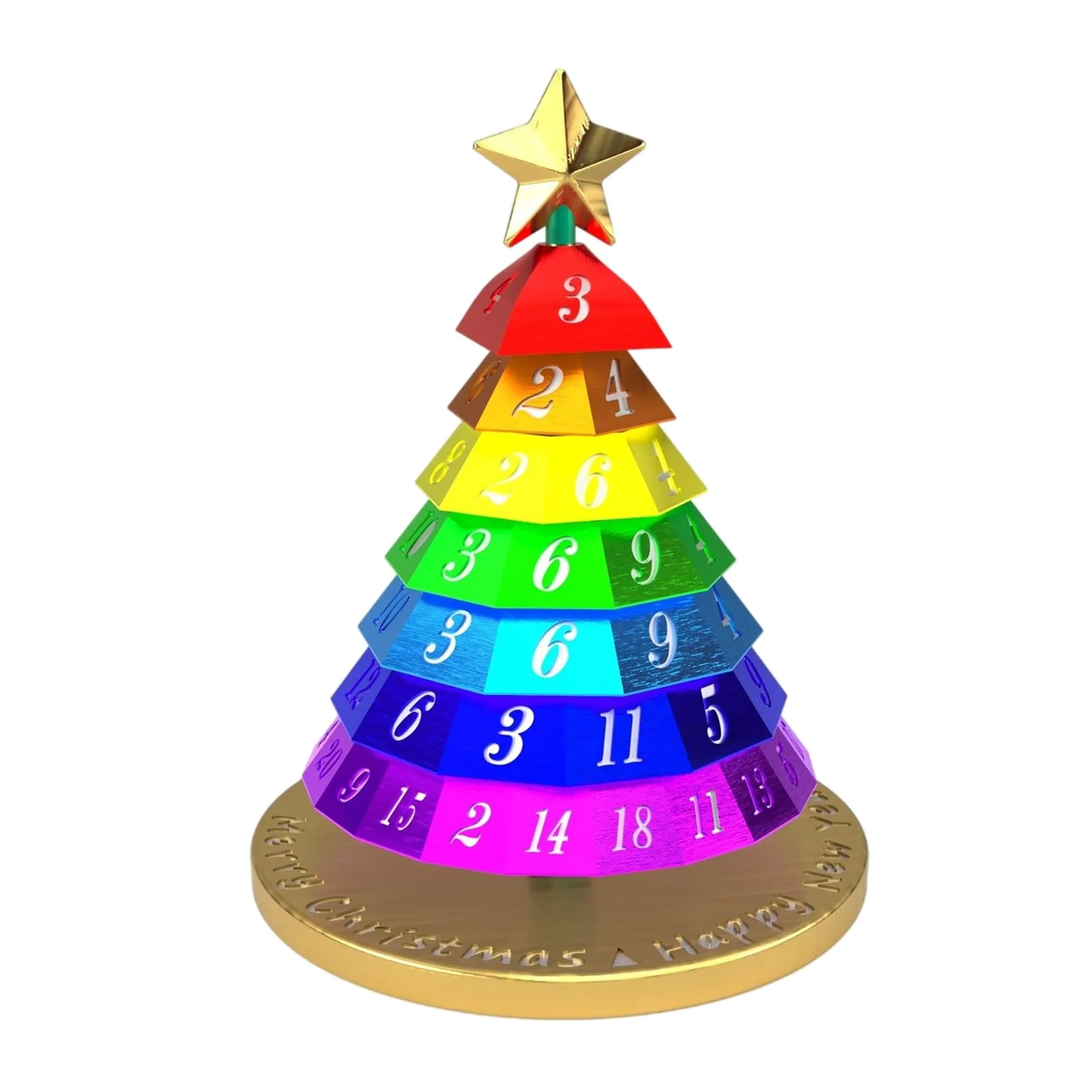 New Year 2022 Rainbow Christmas Tree Advent Countdown 24Days Calendar Xmas Tree Craft Gift Christmas Decorations For Home Happy _ - Aliexpress Mobile
