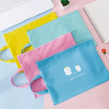 

Liancheng Cartoon Hand A4 File Holder Stall Hot Selling Hipster Students Carry Book Test Paper Storage Homework Learning Bag