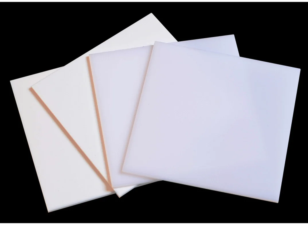Pure White Acrylic Board Light Ivory Plastic Sheet Photopermeability Organic Glass Polymethyl Methacrylate 200*200mm