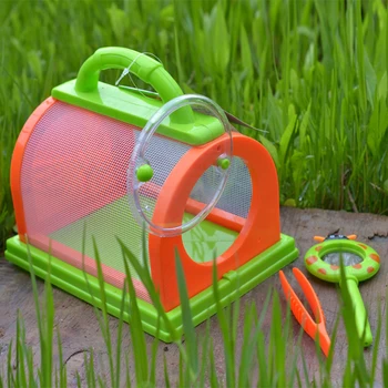 

Kids Insect Bug Cage with Tweezers Magnifier Backyard Exploration Critter Toy Observatie Experiment education toy