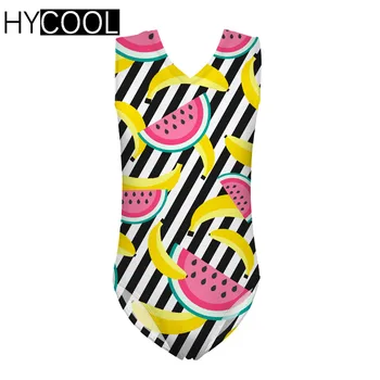 

HYCOOL Swimsuit Children Girls Funny Watermelon Banana Printing Kids Swimwear One-piece Suits 3-14 Years Swimming Suit 2020