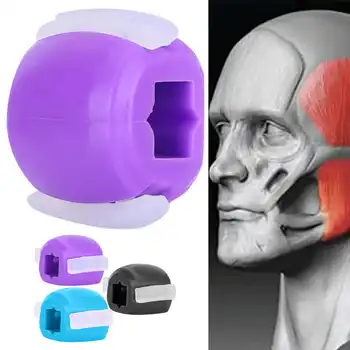 

Facial Exerciser Silicone Face Fitness Ball Shaping Muscle Training Jawline Neck Toner Braces Supports Neck Exerciser Ball