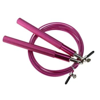 

Aluminum Handle Wire Rope Swivel Skipping Rope for Fitness Workout Gym Aluminum Alloy Handle Steel Wire Jump Rope Body Building