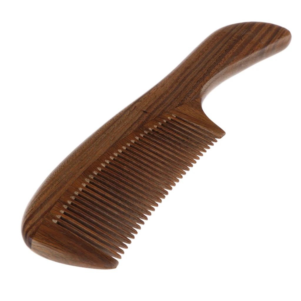 Professional Hair Care Comb Detangling Wood Comb Hairbrush Handmade Green Sandalwood Wooden Comb Vintage Style