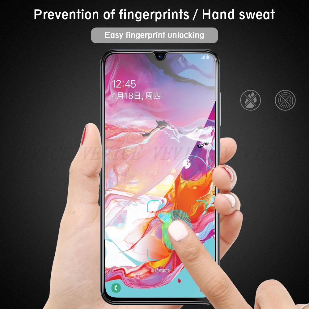 9D поверхность закаленное стекло для samsung Galaxy A7 2018 против царапин протектор экрана