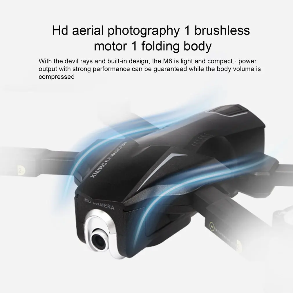 M8 складной Радиоуправляемый Дрон с HD 1080P камерой Gimbal оптический поток gps позиционирование высота удержания Радиоуправляемый вертолет Дрон в подарок