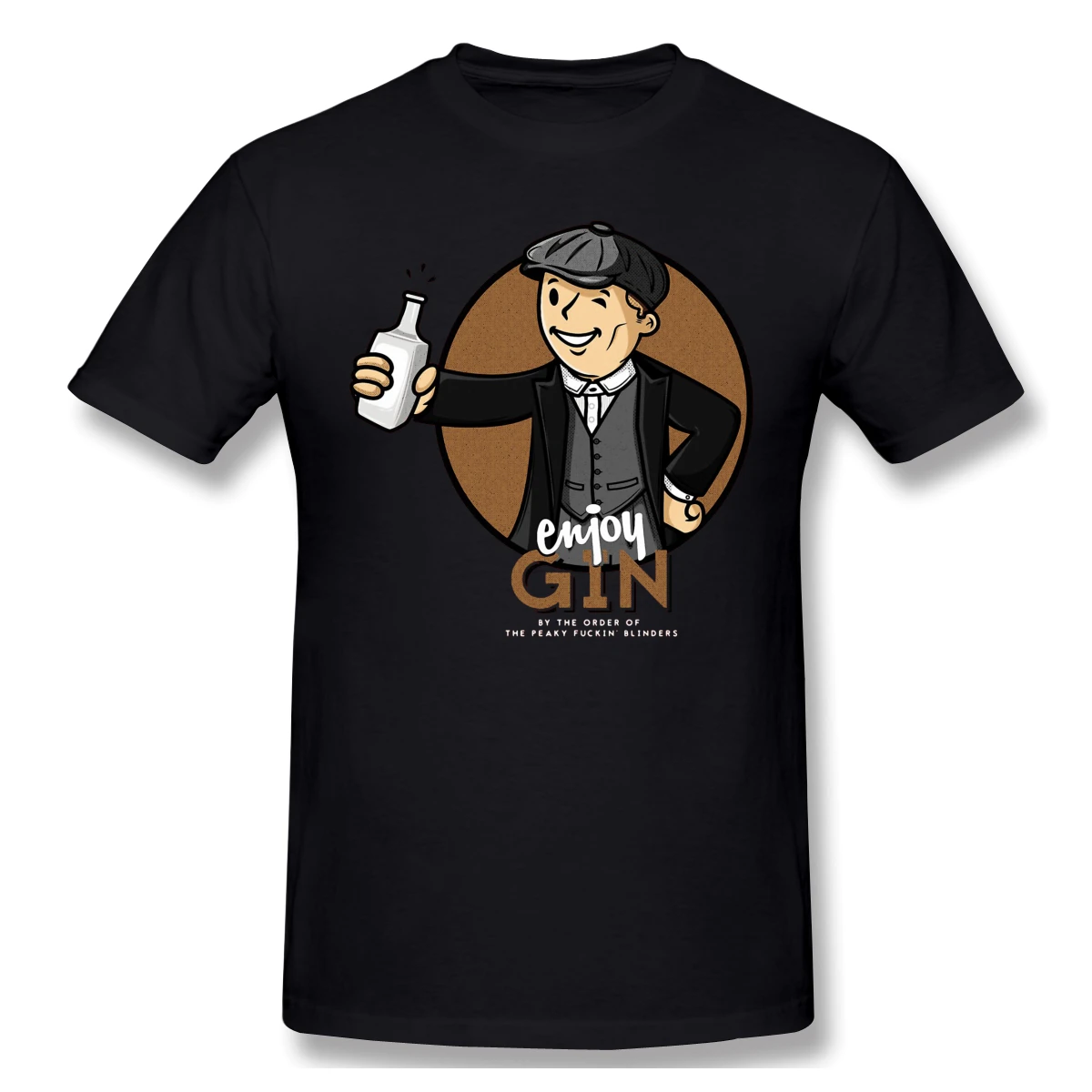 Новинка Летняя футболка Футболка из хлопка с надписью tommy shelby Peaky Blinders ofertas |