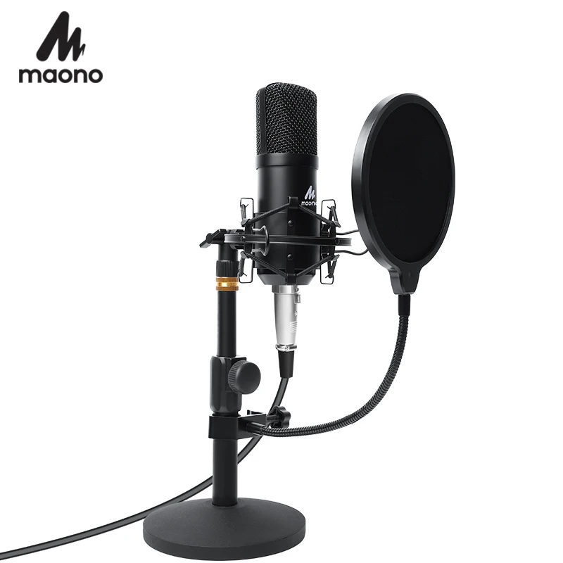 

MAONO A03T Podcast Microphone Kit 3.5mm Condenser Studio microfono Professional Computer Mic for Youtube Skype Gaming PC Laptop