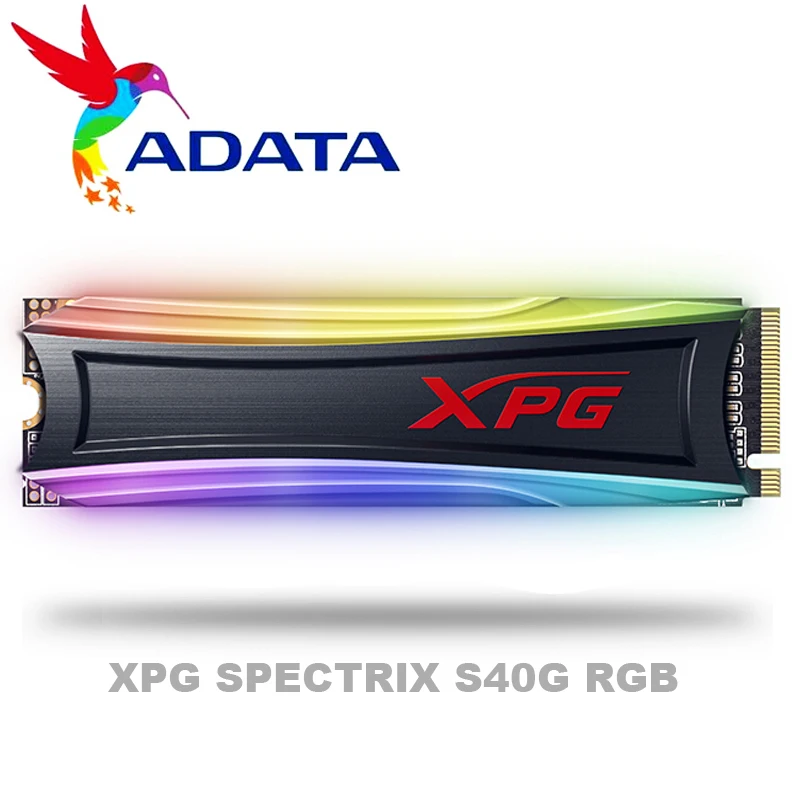 ADATA XPG SPECTRIX S40G RGB PCIe Gen3x4 M.2 2280 твердотельный накопитель для ноутбука рабочего стола