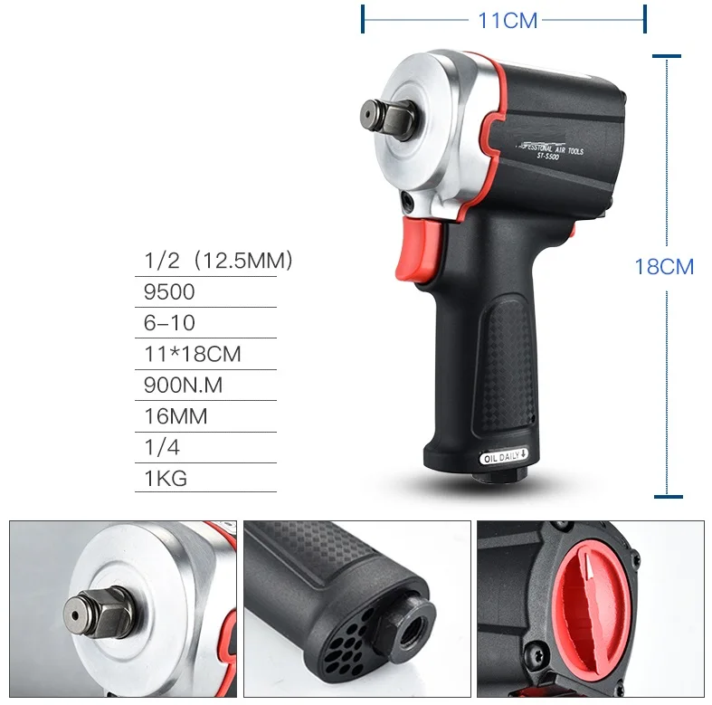 1/", 500N. M-1500N. m ударный воздушный динамометрический ключ, пневматический гаечный ключ, инструмент для авто грузовика, автомобильных шин, демонтажная машина для ремонта
