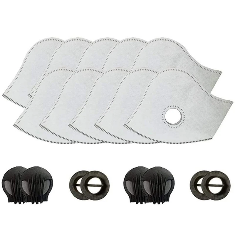 

20Pcs Four-Layer Activated Carbon N99 PM2.5, Activated Carbon N99 Filters with 4 Exhaust Valves for Mesh or Neoprene