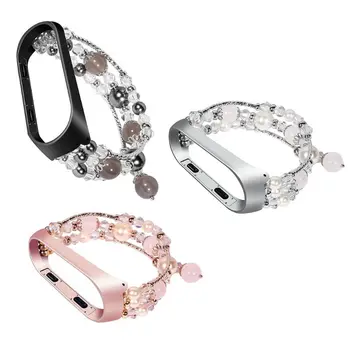 

Fashion Women Bracelet Decorative Jewelry Replacement Sports Watch Strap Band Wristband for Xiaomi Mi Band 4 Accessories T4MD