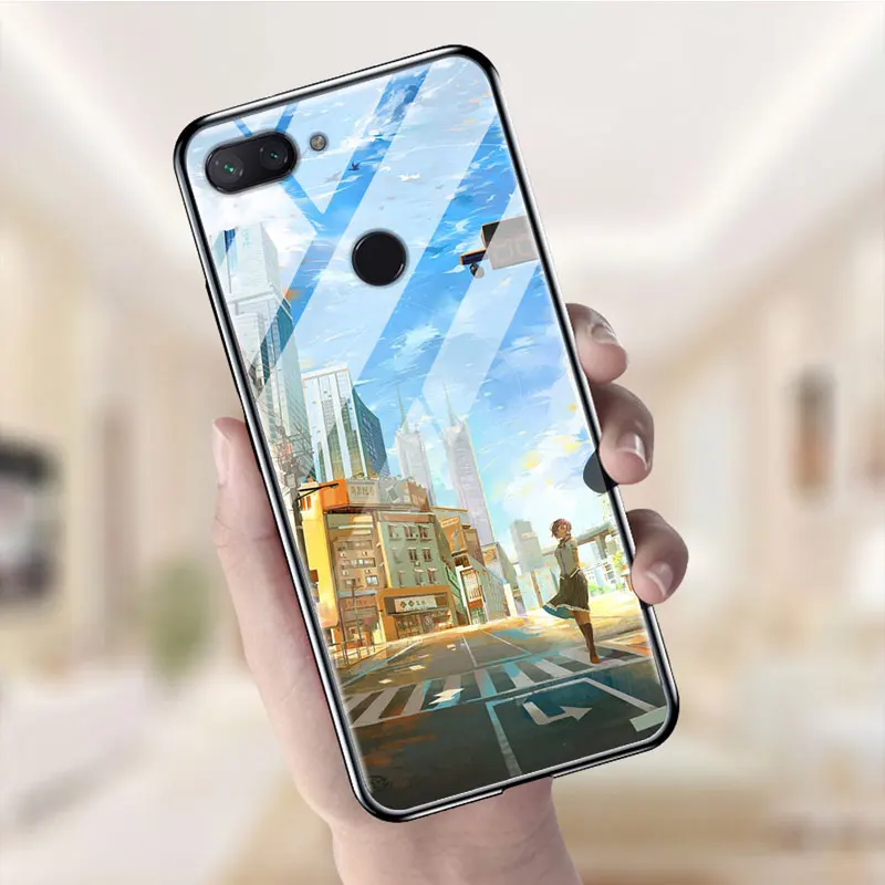 Для Xiaomi mi 8 чехол закаленного стекла с принтом Жесткий Чехол для Xiaomi Mi 8 Lite Mi8 SE M8 Pro Mi8Lite 8lite телефонный футляр