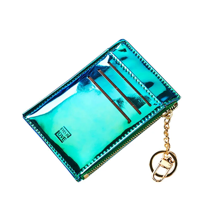 

Laser Color Mini Wallet Women 2019 New Coin Purse Fashion Solid Color Key Card Multifunction Clutch Pillow Designer Small Wallet