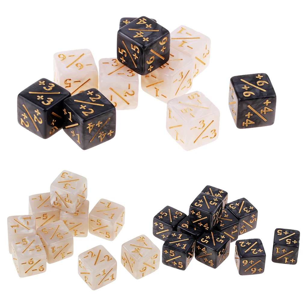  Math Learning Educational  TRPG D&D Board Dice Game 6-side Fractional Dice Family D6 Dices