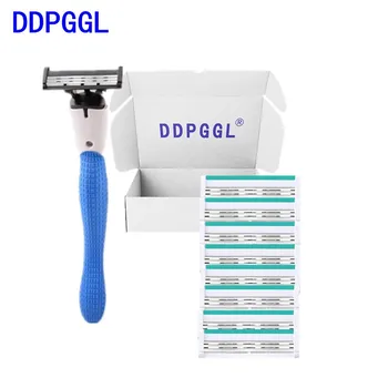 

DDPGGL 3 Layer Shaver Razor Blade Men 1 Holder 8 Blades Quality Assurance Disposable Razor Replaceable Blade Stainless Steel