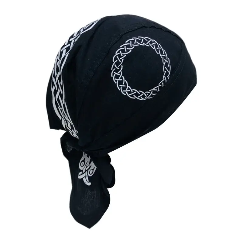 

Unisex Sport Outdoor Bandana Adjustable Head Wrap Hip Hop Skull Flames Print Motorcycle Beanie Helmet Cap Liner Pirate Headscarf