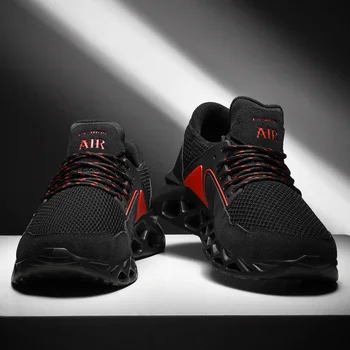 

2019 new fashion personality hollow soles non-slip wear-resistant breathable mesh men's sports shoes large size 39 -49