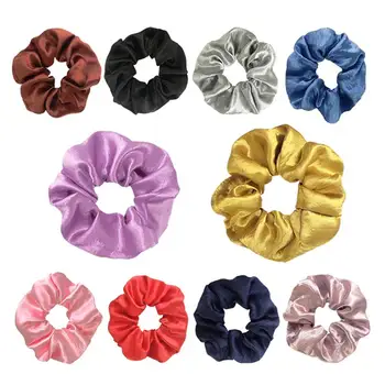 

10pcs Solid Color Hair Ring Unique Hair Bands Hair Rope Hair Tie Ponytail Holders Hair Accessories for Women Girls