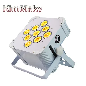 

10 pieces with Case 9X18w battery dmx wireless wifi uplights for DJ Truss