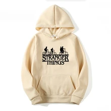 Толстовка с надписью «Stranger Things» для мужчин и женщин, осенняя Толстовка в стиле Харадзюку в стиле хип-хоп, Модный зимний флисовый пуловер