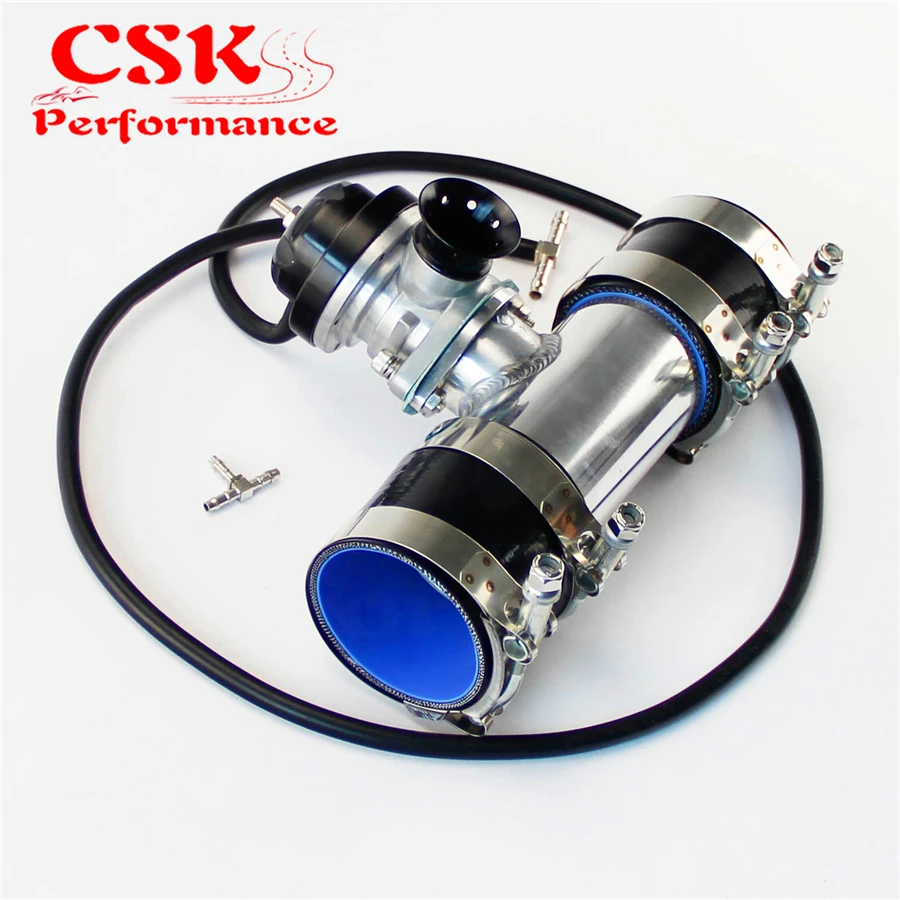 Details about / 30PSI Blow Off Valve BOV Type RS 2.5/" Flange Pipe Adapter Silicone hose kit RD