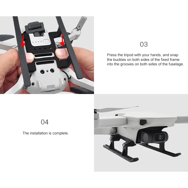 Мини-Дрон шасси для DJI Mavic мини-Дрон Расширенный Кронштейн Лоток объектив Gimbal защита мини-Дрон аксессуары
