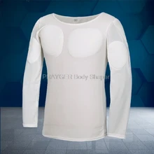 Рубашки для больших мышц, невидимые подушечки, нижнее белье для мужчин, майка с длинными рукавами, ПОДБИТАЯ мышцами, шейпер для груди, мужские вставки, топы