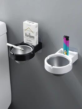 

Wall Mounted Ashtray Toilet Wall Cigarette Storage Rack Hole Free Toilet Wall Ashtray