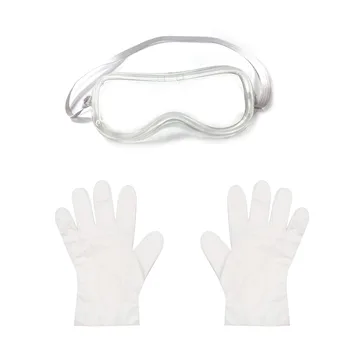 

Washable Double Masque Air Purifying Face Covers Mouth Muffle Dust Respirator Windproof Allergy Health Disposable Gloves Set