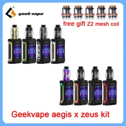 Новейший набор электронных сигарет Geekvape Aegis X Zeus набор 200 Вт Vape мод с двумя батарейками, подходит для 510 нитей Zeus Subohm Vape атомайзер VS Zeus x