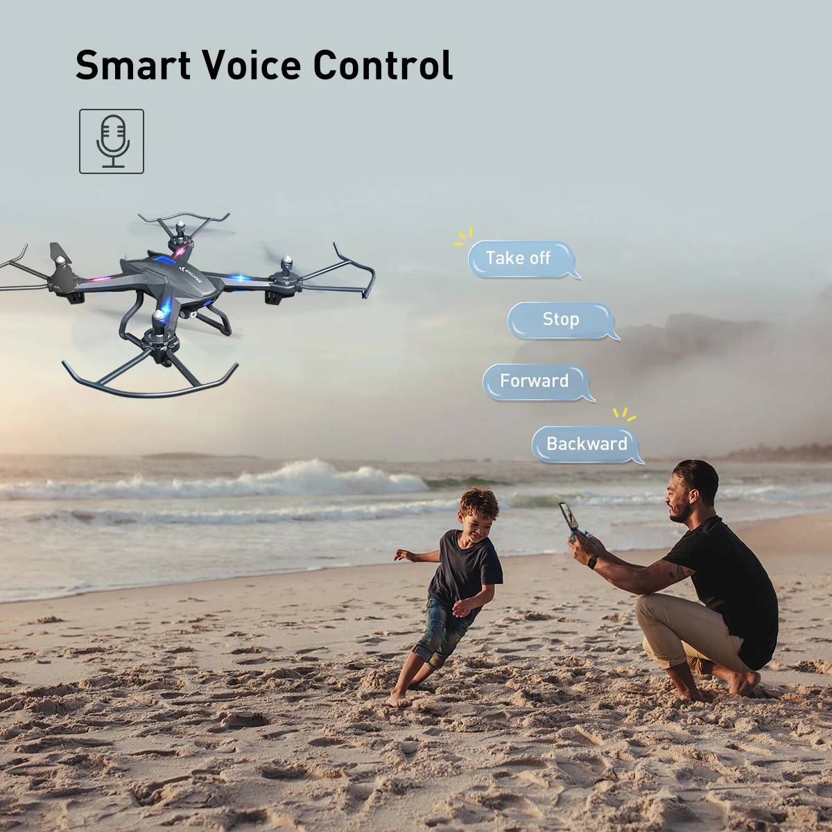 SNAPTAIN S5C Camera drone WiFi FPV 1080P HD Camera Professional Quadcopter Voice control Gravity Sensor RTF Gift For Kids toy