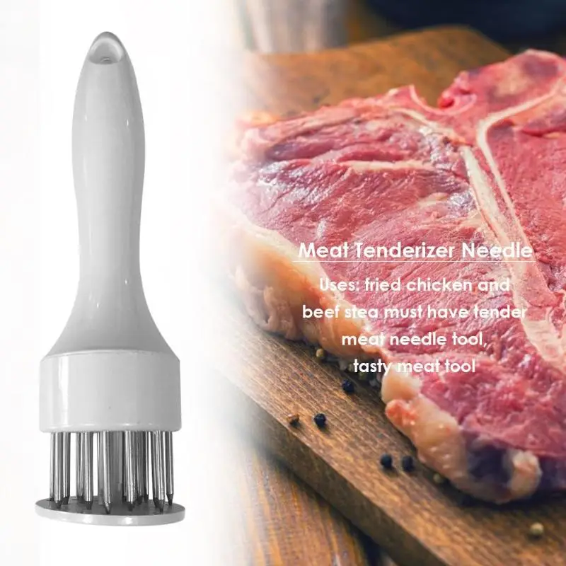 

Meat Tenderizer Ultra Sharp Needle Stainless Steel Non-slip Handle for Steak Roast Chicken Tenderness Kitchen Cookware