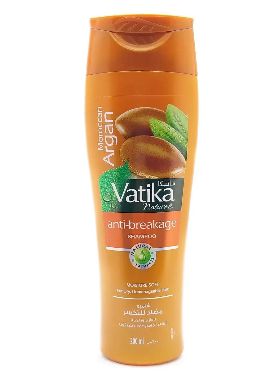 Dabur VATIKA / Индийский шампунь Дабур Ватика с Арганом для сухих волос Натуральная