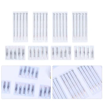 

3 Sets Assorted Tattoo Needles and Tubes Grip Kit Disposable Sterile Tattoo Needles Nozzle Tip Mouth (3RL+3RT, 5RL+5RT, 7RL+7RT)
