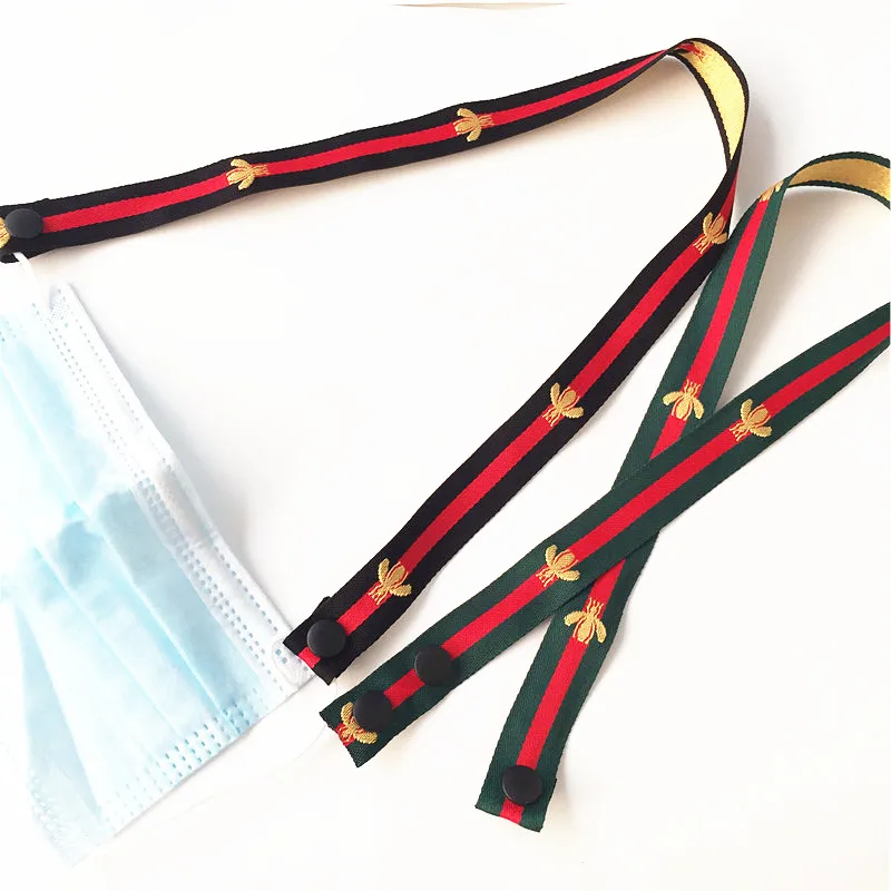 

2.5 cm Width Mask Fabric Lanyard Strap Mask Holder Rope on Neck (2 Pieces per Lot), Release Your Ears.