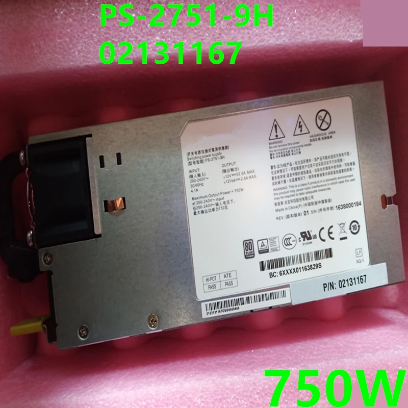 Nuovo Alimentatore Originale Per Huawei 750W Alimentatore Switching Ps-2751-9H 02131167