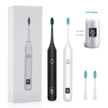 

New LCD Electric Toothbrush Adult Sonic 3 Mode Ultrasonic Sonic Toothbrush Smart Waterproof Oral Hygiene Dental Clean Toothbrush