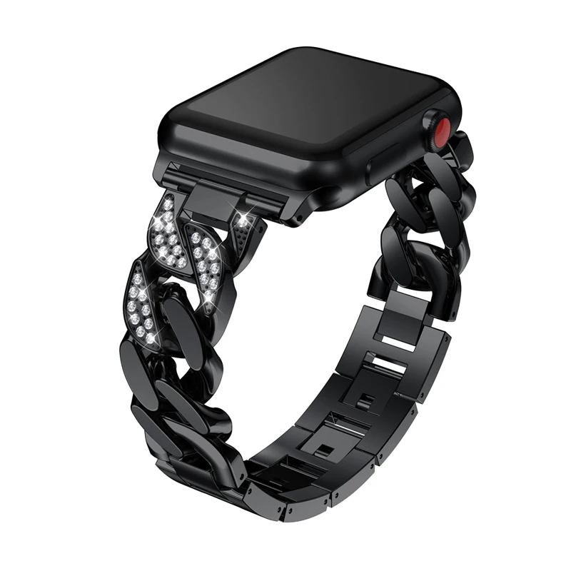 

strap for Apple Watch Band 40mm 38mm Bling Women Lady Diamond Adjustable Bracelet for iWatch apple watch 5 4 3 2 1 44 mm 42 mm